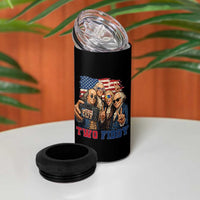 Two Fiddy 250th Anniversary 4 in 1 Can Cooler Tumbler Funny Founding Father 4th of July