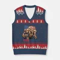 Two Fiddy 250th Anniversary V-Neck Knit Sweater Vest Funny Founding Father 4th of July