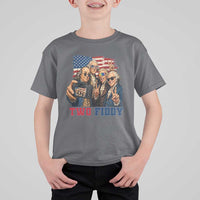 Two Fiddy 250th Anniversary T Shirt For Kid Funny Founding Father 4th of July