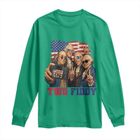 Two Fiddy 250th Anniversary Long Sleeve Shirt Funny Founding Father 4th of July