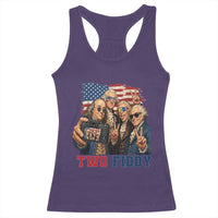 Two Fiddy 250th Anniversary Racerback Tank Top Funny Founding Father 4th of July