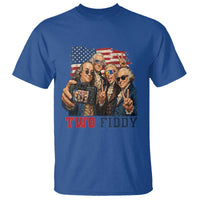 Two Fiddy 250th Anniversary T Shirt Funny Founding Father 4th of July
