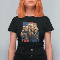 Two Fiddy 250th Anniversary T Shirt For Women Funny Founding Father 4th of July