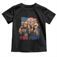 Two Fiddy 250th Anniversary Toddler T Shirt Funny Founding Father 4th of July