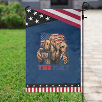 Two Fiddy 250th Anniversary Patriotic Garden Flag Funny Founding Father 4th of July