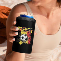 Belgium Belgian Flag Souvenir Belgie 4 in 1 Can Cooler Tumbler Game Day Soccer Fans Football