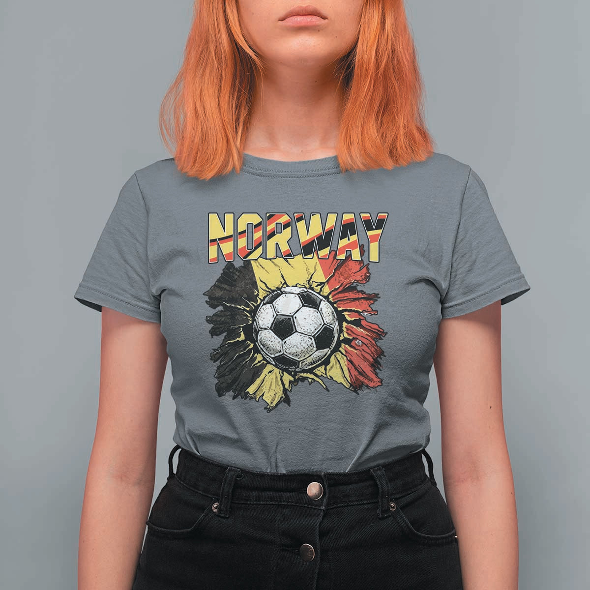 Belgium Belgian Flag Souvenir Belgie T Shirt For Women Game Day Soccer Fans Football