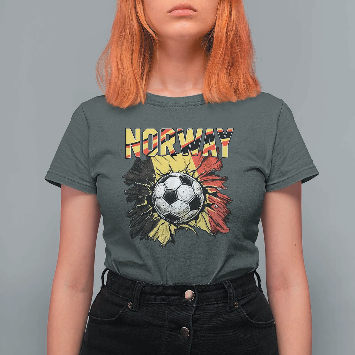 Belgium Belgian Flag Souvenir Belgie T Shirt For Women Game Day Soccer Fans Football