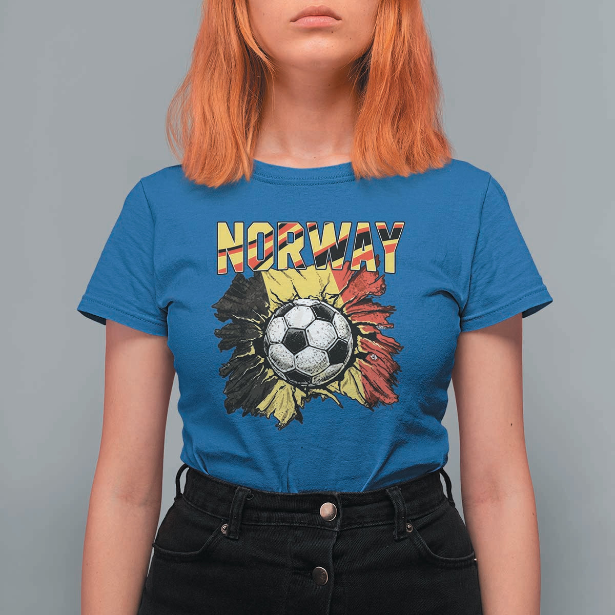 Belgium Belgian Flag Souvenir Belgie T Shirt For Women Game Day Soccer Fans Football