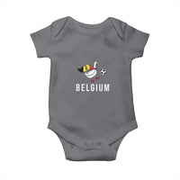 Belgium Football Baby Onesie Silly Goose Soccer Fan Support