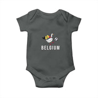 Belgium Football Baby Onesie Silly Goose Soccer Fan Support