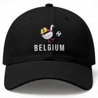 Belgium Football Baseball Cap Silly Goose Soccer Fan Support