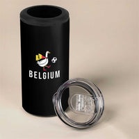 Belgium Football 4 in 1 Can Cooler Tumbler Silly Goose Soccer Fan Support