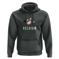 Belgium Football Hoodie Silly Goose Soccer Fan Support
