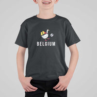 Belgium Football T Shirt For Kid Silly Goose Soccer Fan Support