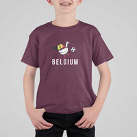Belgium Football T Shirt For Kid Silly Goose Soccer Fan Support