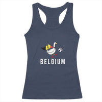 Belgium Football Racerback Tank Top Silly Goose Soccer Fan Support