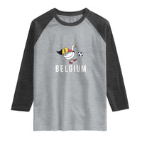 Belgium Football Raglan Shirt Silly Goose Soccer Fan Support