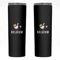 Belgium Football Skinny Tumbler Silly Goose Soccer Fan Support