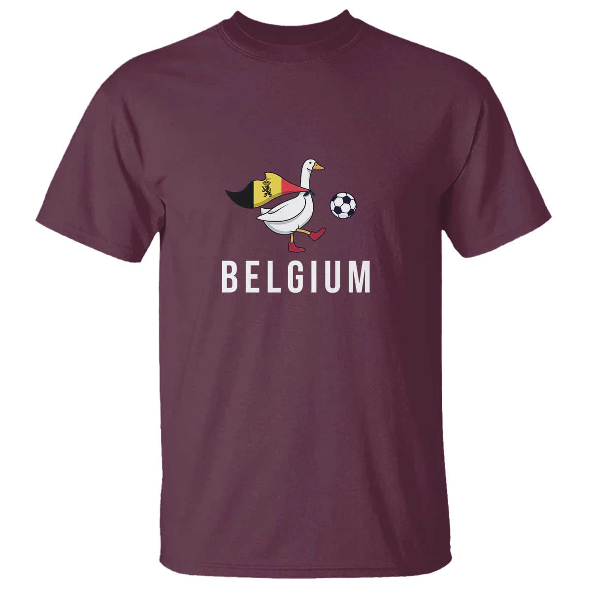 Belgium Football T Shirt Silly Goose Soccer Fan Support
