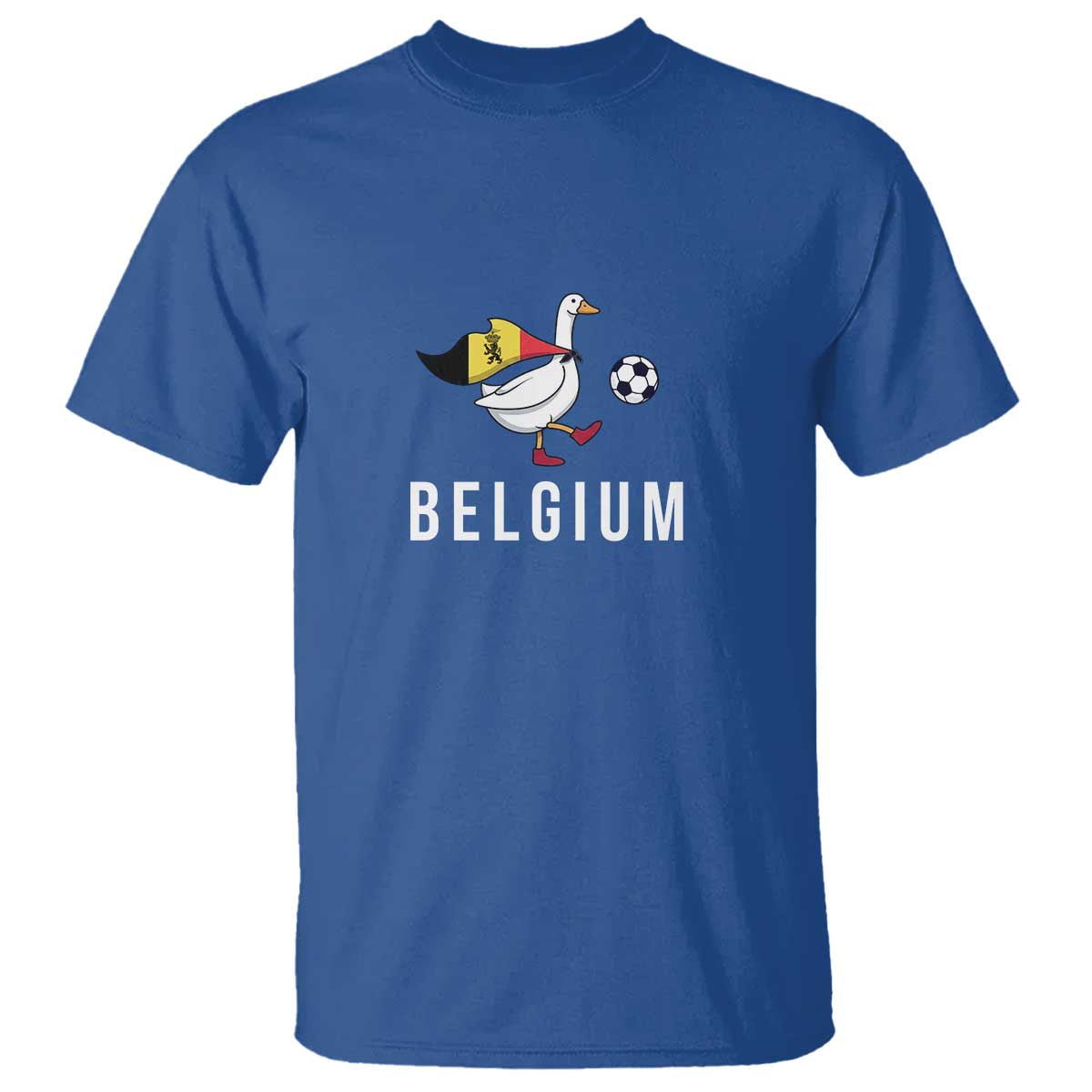 Belgium Football T Shirt Silly Goose Soccer Fan Support