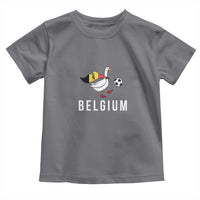 Belgium Football Toddler T Shirt Silly Goose Soccer Fan Support
