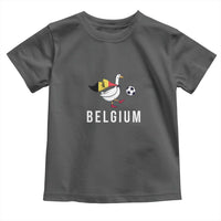 Belgium Football Toddler T Shirt Silly Goose Soccer Fan Support