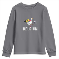 Belgium Football Youth Sweatshirt Silly Goose Soccer Fan Support