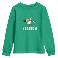 Belgium Football Youth Sweatshirt Silly Goose Soccer Fan Support