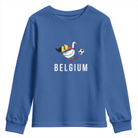 Belgium Football Youth Sweatshirt Silly Goose Soccer Fan Support