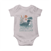 Leave Me A Loon Vintage Lake Bird Baby Onesie Funny Loon Pun Nature Bird Lovers