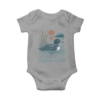 Leave Me A Loon Vintage Lake Bird Baby Onesie Funny Loon Pun Nature Bird Lovers