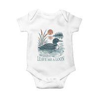 Leave Me A Loon Vintage Lake Bird Baby Onesie Funny Loon Pun Nature Bird Lovers