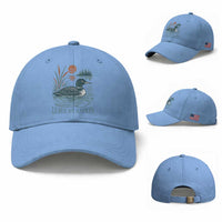 Leave Me A Loon Vintage Lake Bird Baseball Cap Funny Loon Pun Nature Bird Lovers
