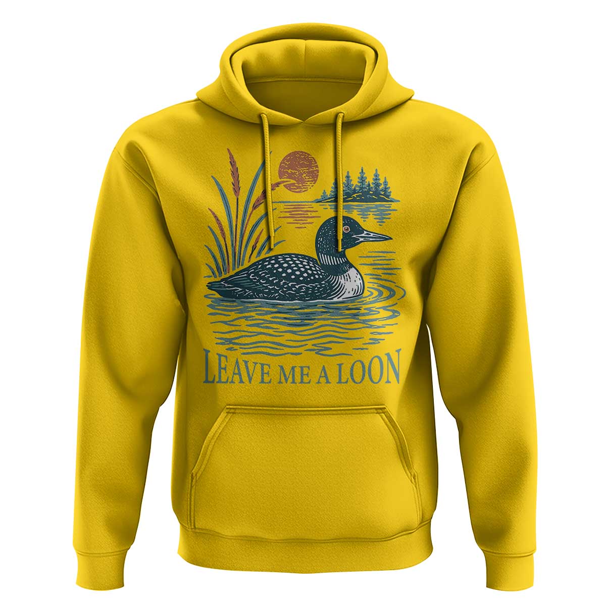 Leave Me A Loon Vintage Lake Bird Hoodie Funny Loon Pun Nature Bird Lovers