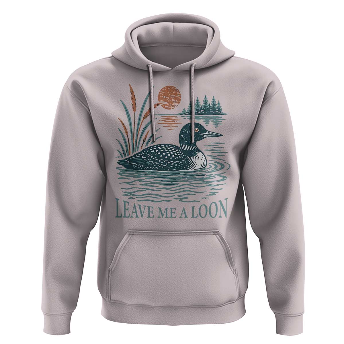 Leave Me A Loon Vintage Lake Bird Hoodie Funny Loon Pun Nature Bird Lovers