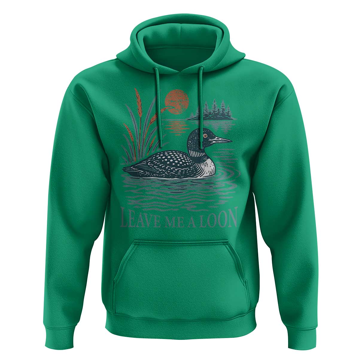 Leave Me A Loon Vintage Lake Bird Hoodie Funny Loon Pun Nature Bird Lovers