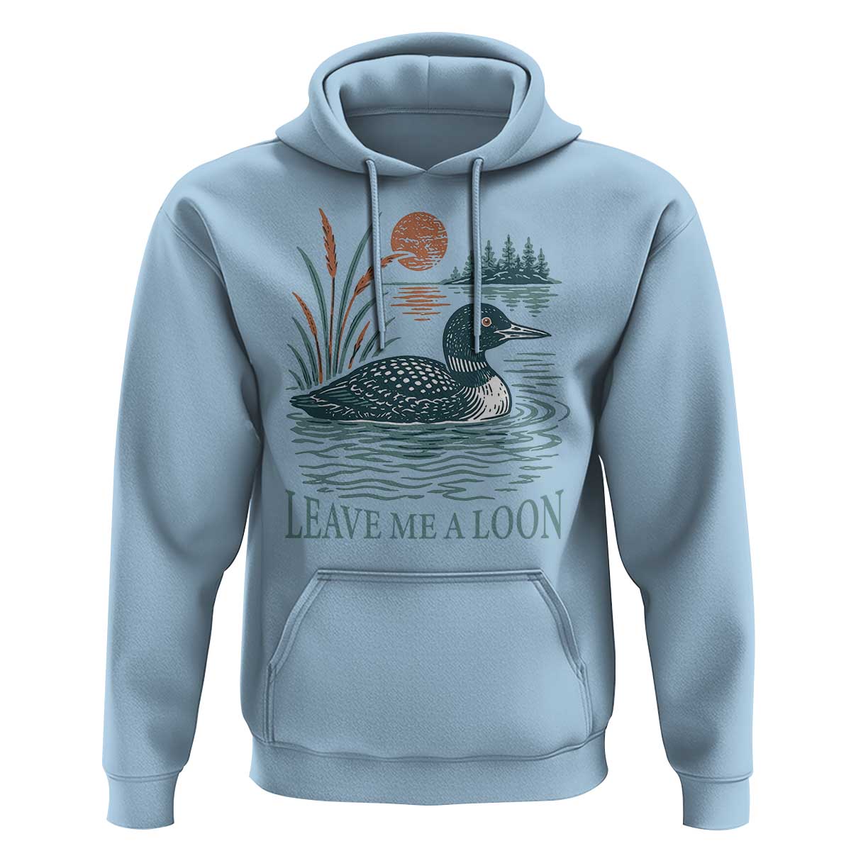 Leave Me A Loon Vintage Lake Bird Hoodie Funny Loon Pun Nature Bird Lovers