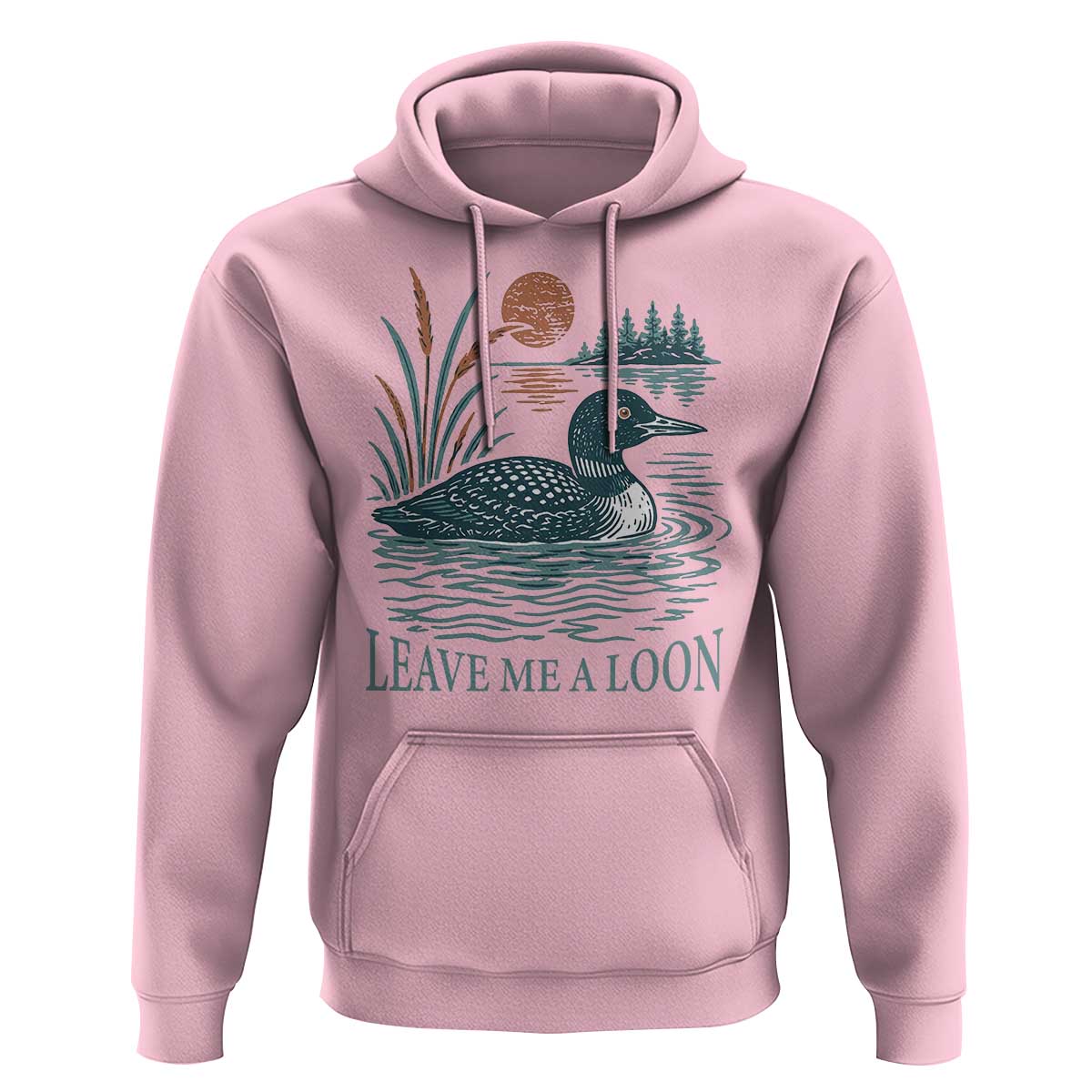 Leave Me A Loon Vintage Lake Bird Hoodie Funny Loon Pun Nature Bird Lovers