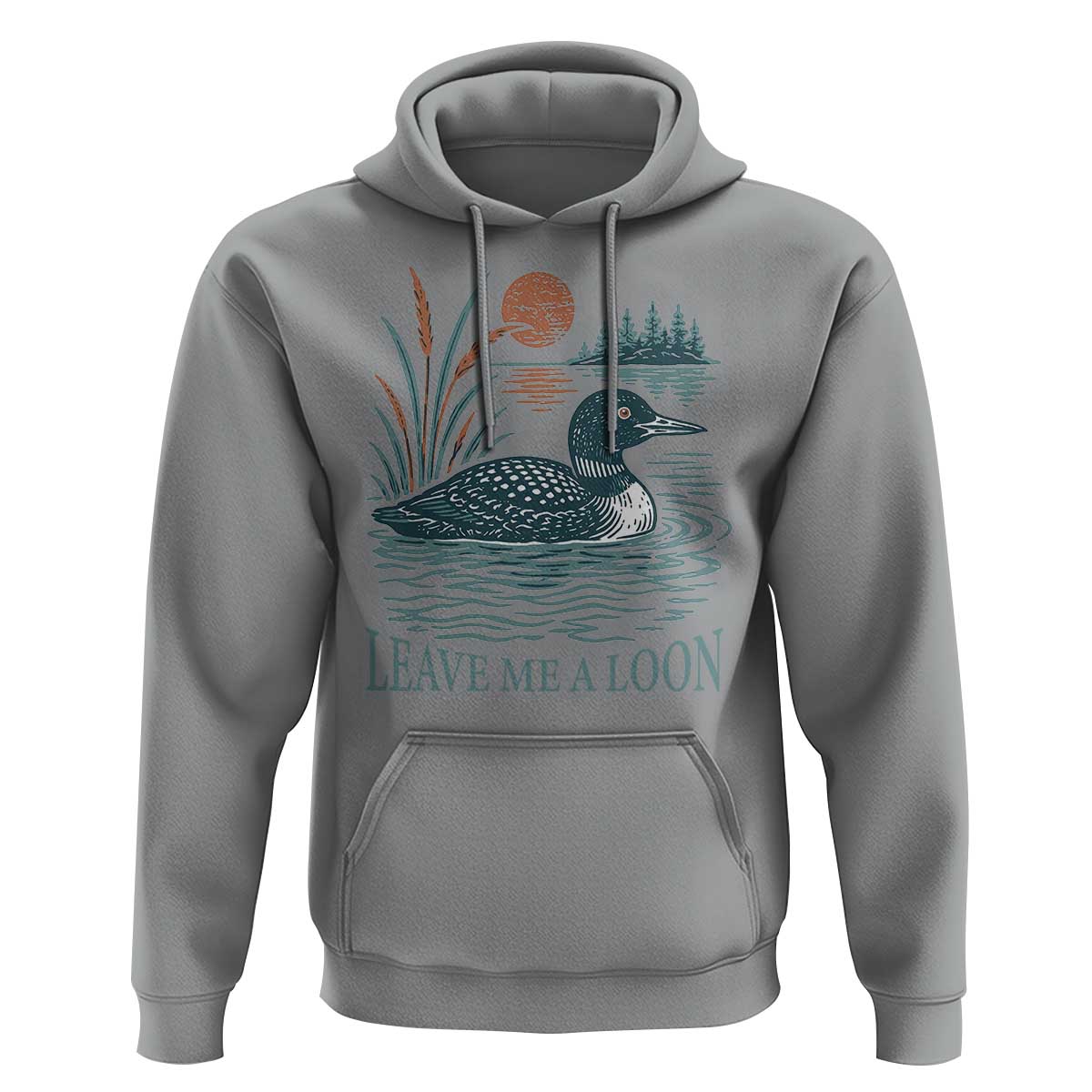 Leave Me A Loon Vintage Lake Bird Hoodie Funny Loon Pun Nature Bird Lovers
