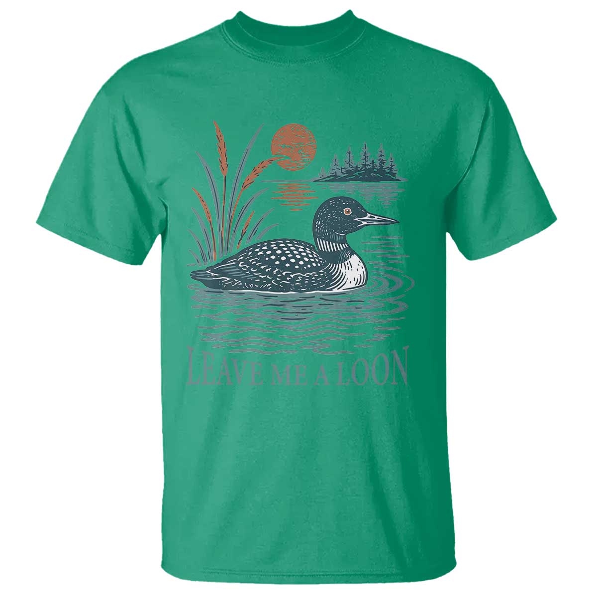 Leave Me A Loon Vintage Lake Bird T Shirt Funny Loon Pun Nature Bird Lovers
