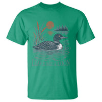 Leave Me A Loon Vintage Lake Bird T Shirt Funny Loon Pun Nature Bird Lovers