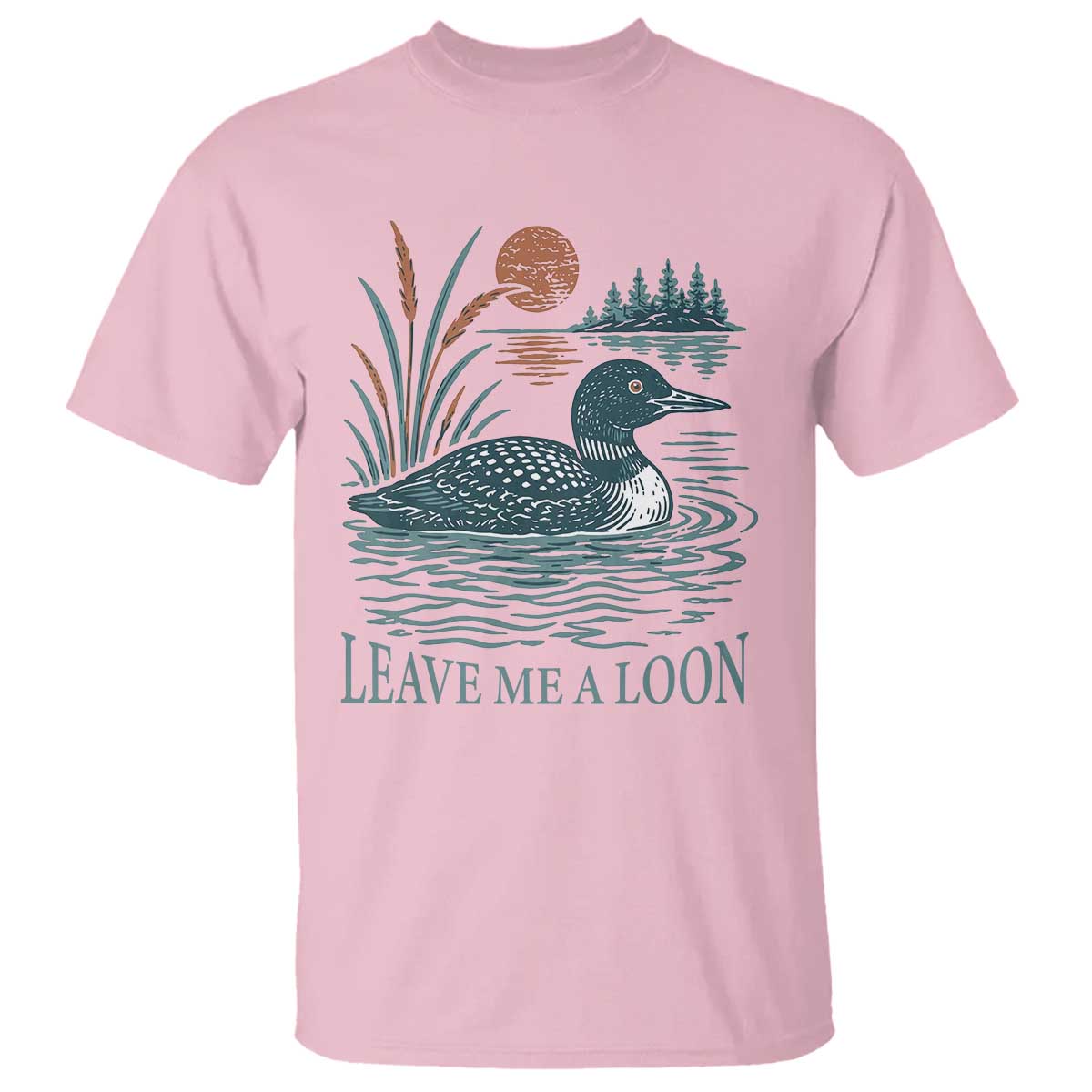 Leave Me A Loon Vintage Lake Bird T Shirt Funny Loon Pun Nature Bird Lovers