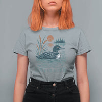Leave Me A Loon Vintage Lake Bird T Shirt For Women Funny Loon Pun Nature Bird Lovers