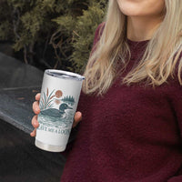 Leave Me A Loon Vintage Lake Bird Tumbler Cup Funny Loon Pun Nature Bird Lovers
