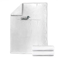 Funny Leave Me A Loon Nature Bird Lovers Throw Blanket