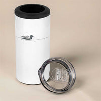 Funny Leave Me A Loon Nature Bird Lovers 4 in 1 Can Cooler Tumbler