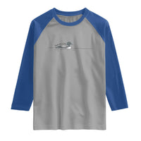 Funny Leave Me A Loon Nature Bird Lovers Raglan Shirt