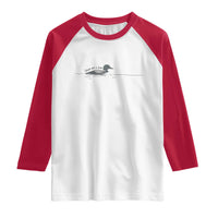 Funny Leave Me A Loon Nature Bird Lovers Raglan Shirt