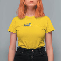 Funny Leave Me A Loon Nature Bird Lovers T Shirt For Women